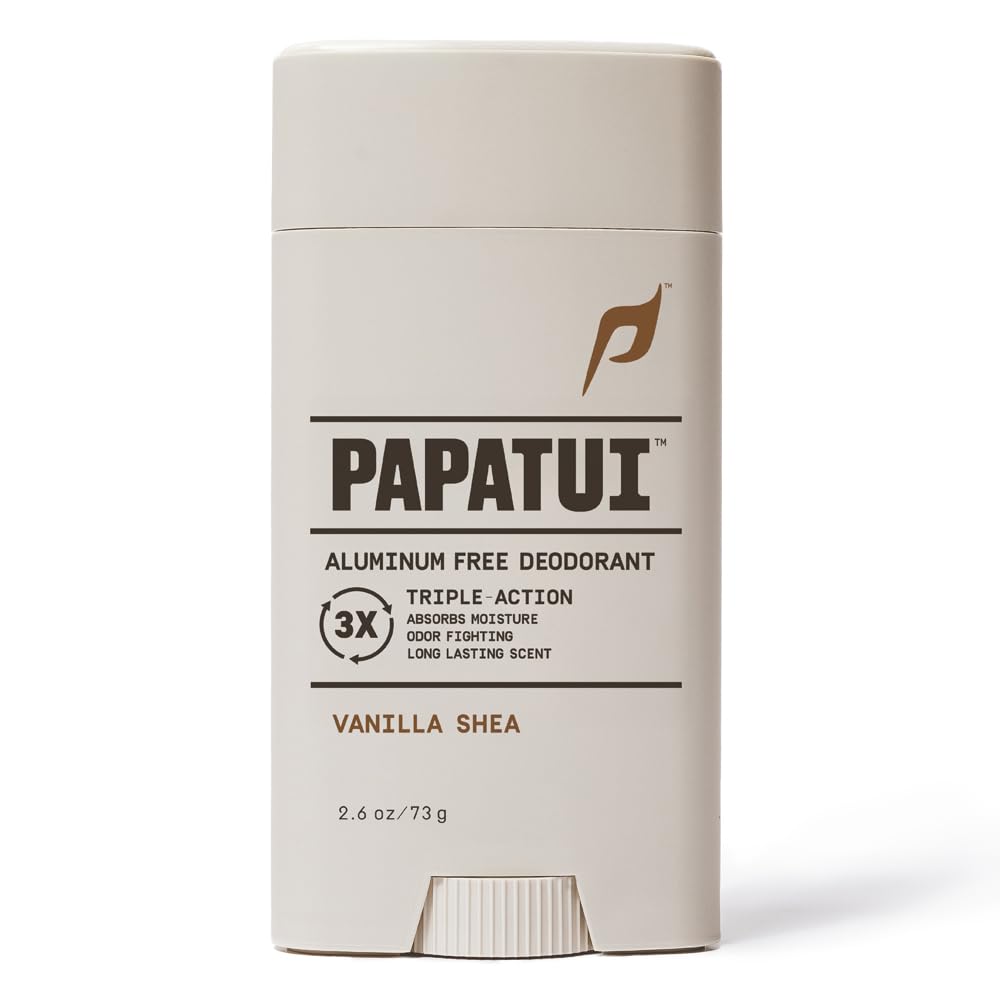 PAPATUI desodorante sin aluminio, barra, aplicación fácil para entrenamientos