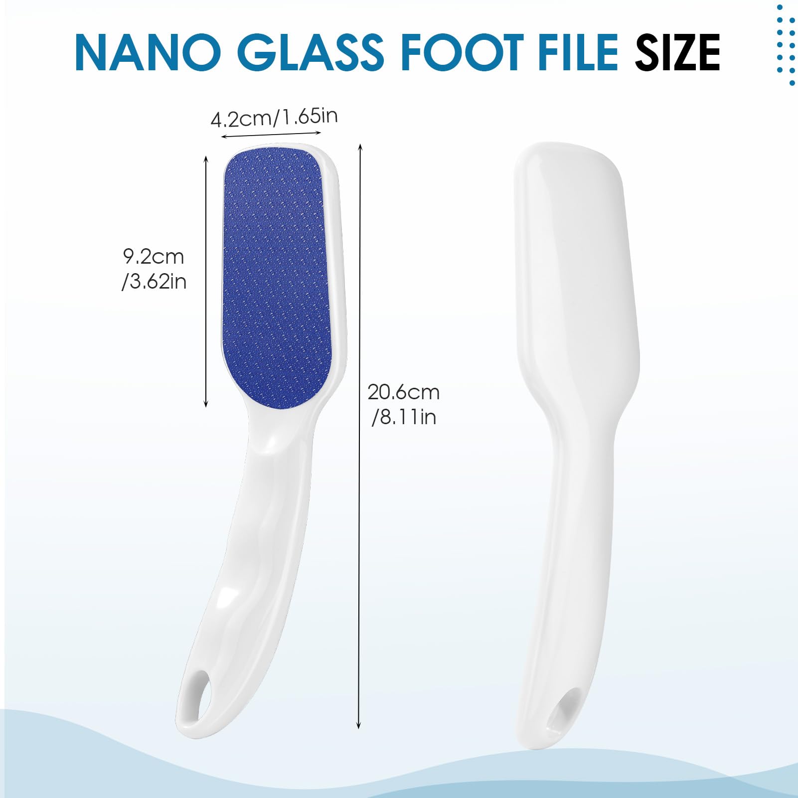 Papkolwe Nano-Glass Foot File close-up of nano-glass surface