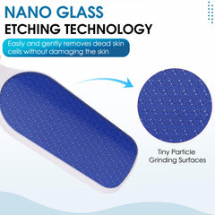 Papkolwe Nano-Glass Foot File with ergonomic handle for comfortable grip