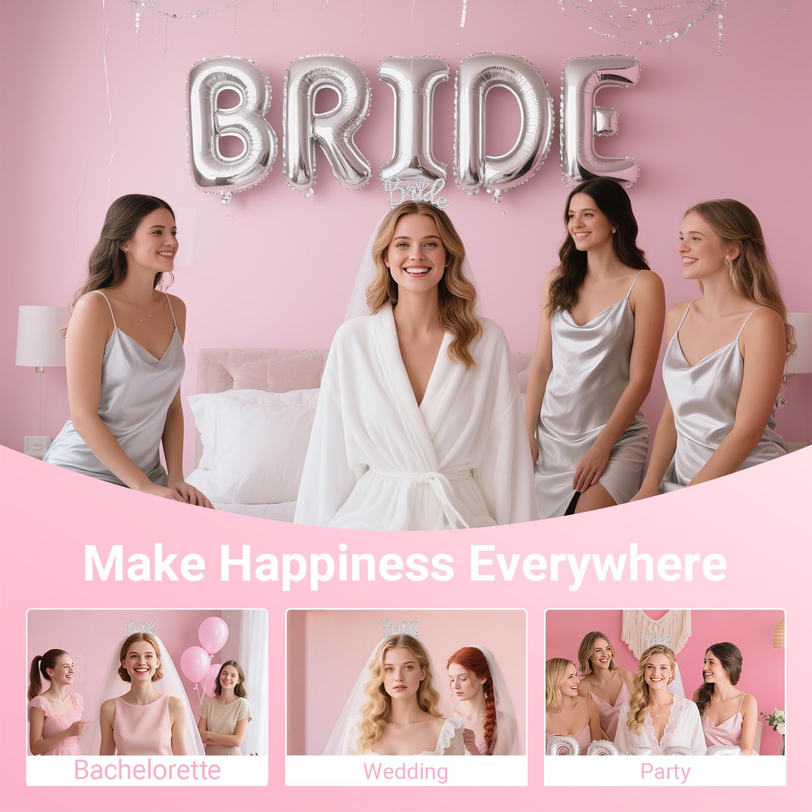 Papoopy set assembled evokes a polished bachelorette look for photos.