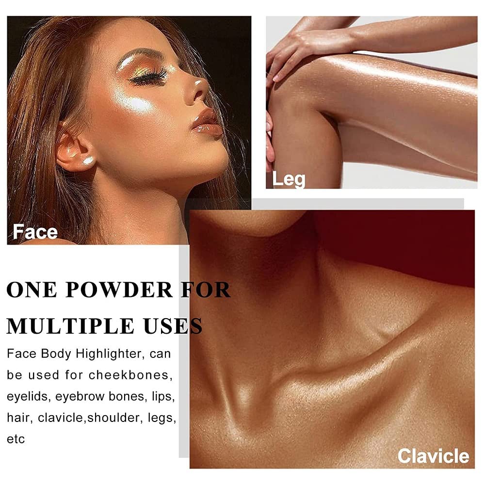 PAQIMAN Glitter Highlighter: brillo ligero para rostro radiante