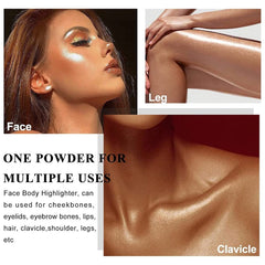 PAQIMAN Glitter Highlighter: brillo ligero para rostro radiante