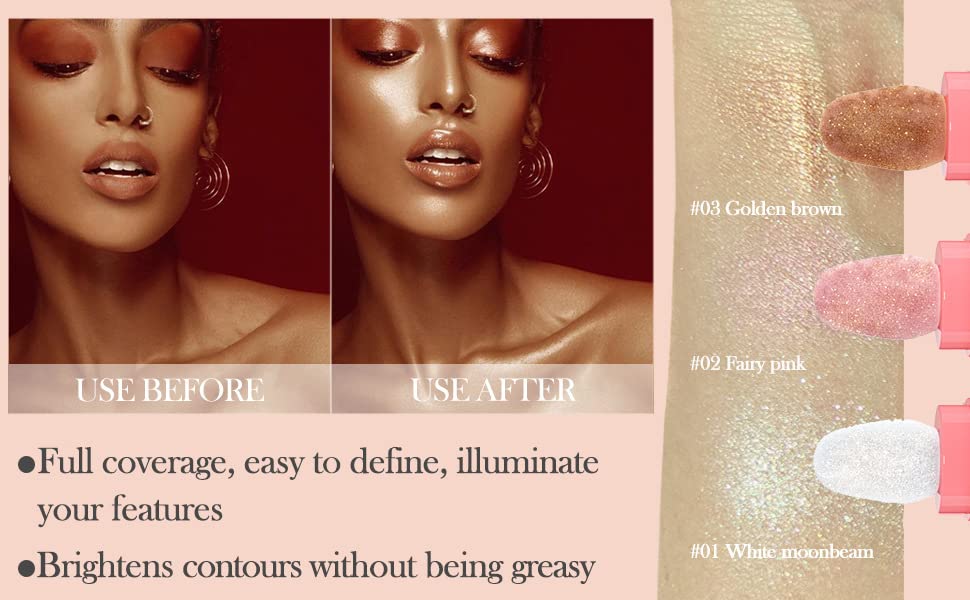 PAQIMAN Glitter Highlighter: difuminado sencillo y natural