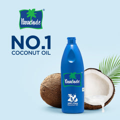 Parachute aceite de coco puro, piel suave gracias a hidratación ligera
