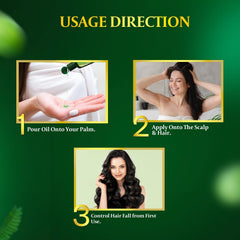 Parachute Advansed Amla Oil drop on scalp illustrating absorption.