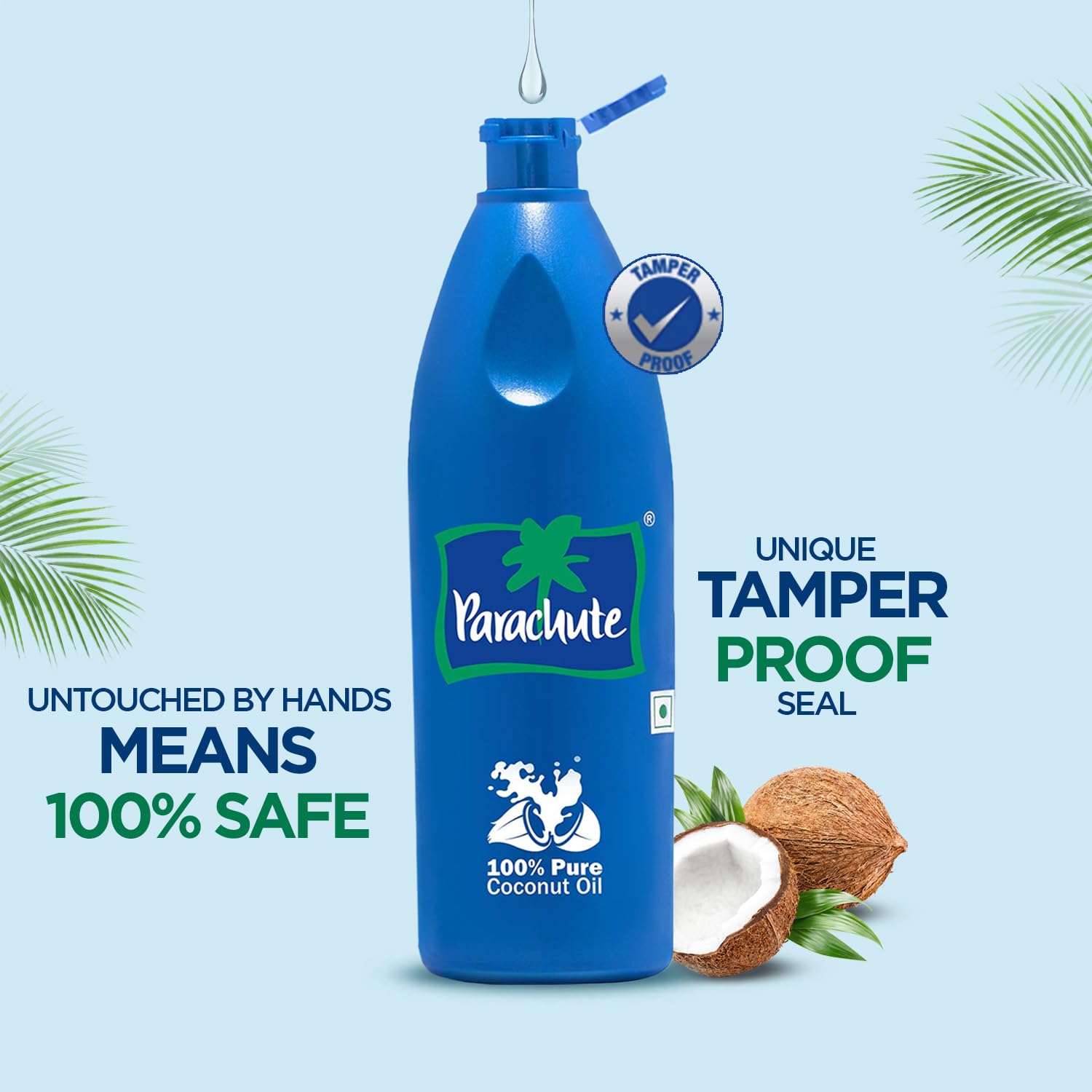 Parachute envase sellado, aceite de coco puro sin químicos