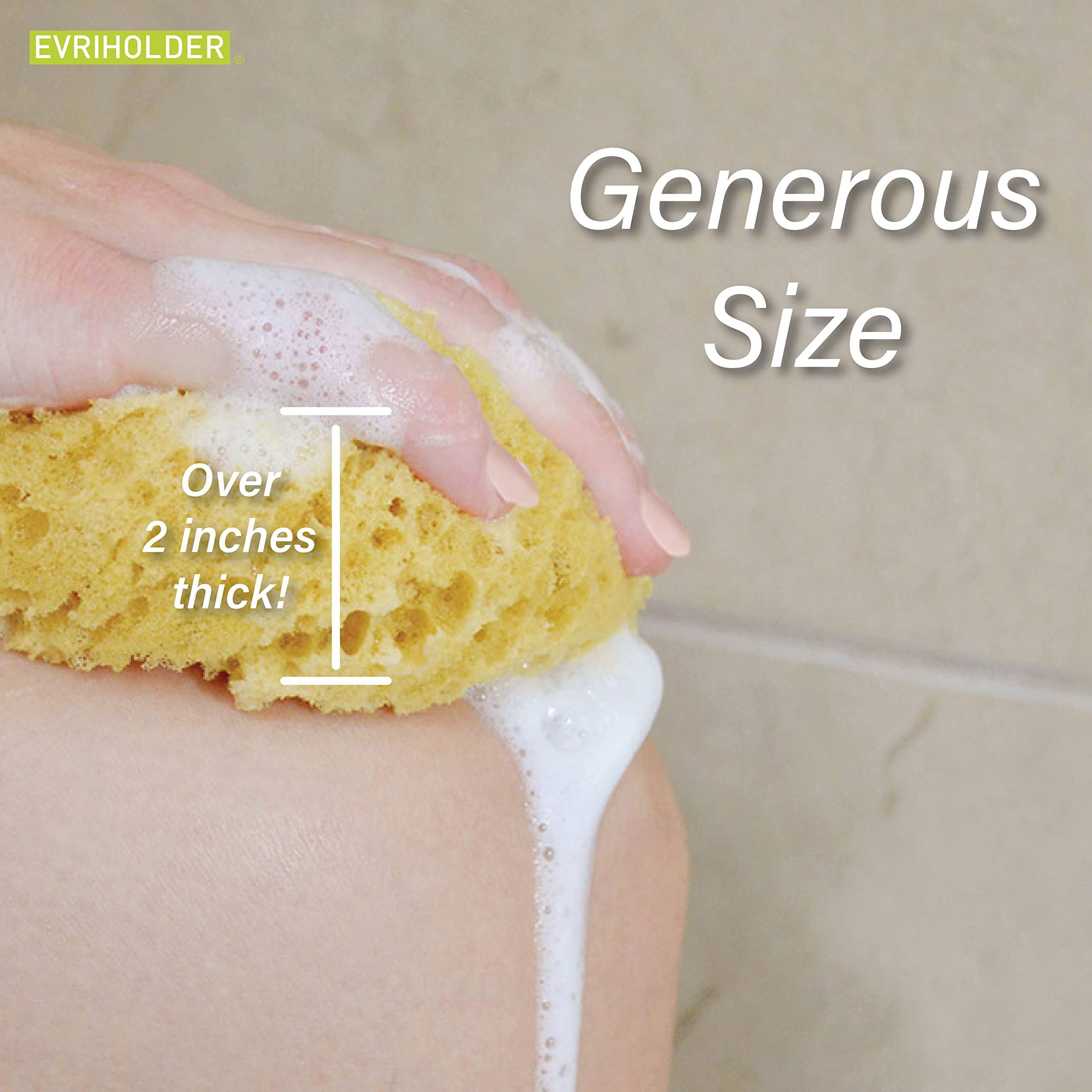 Paradiso Evriholder Sea Foam Sponge creates rich lather with a foaming cleanser
