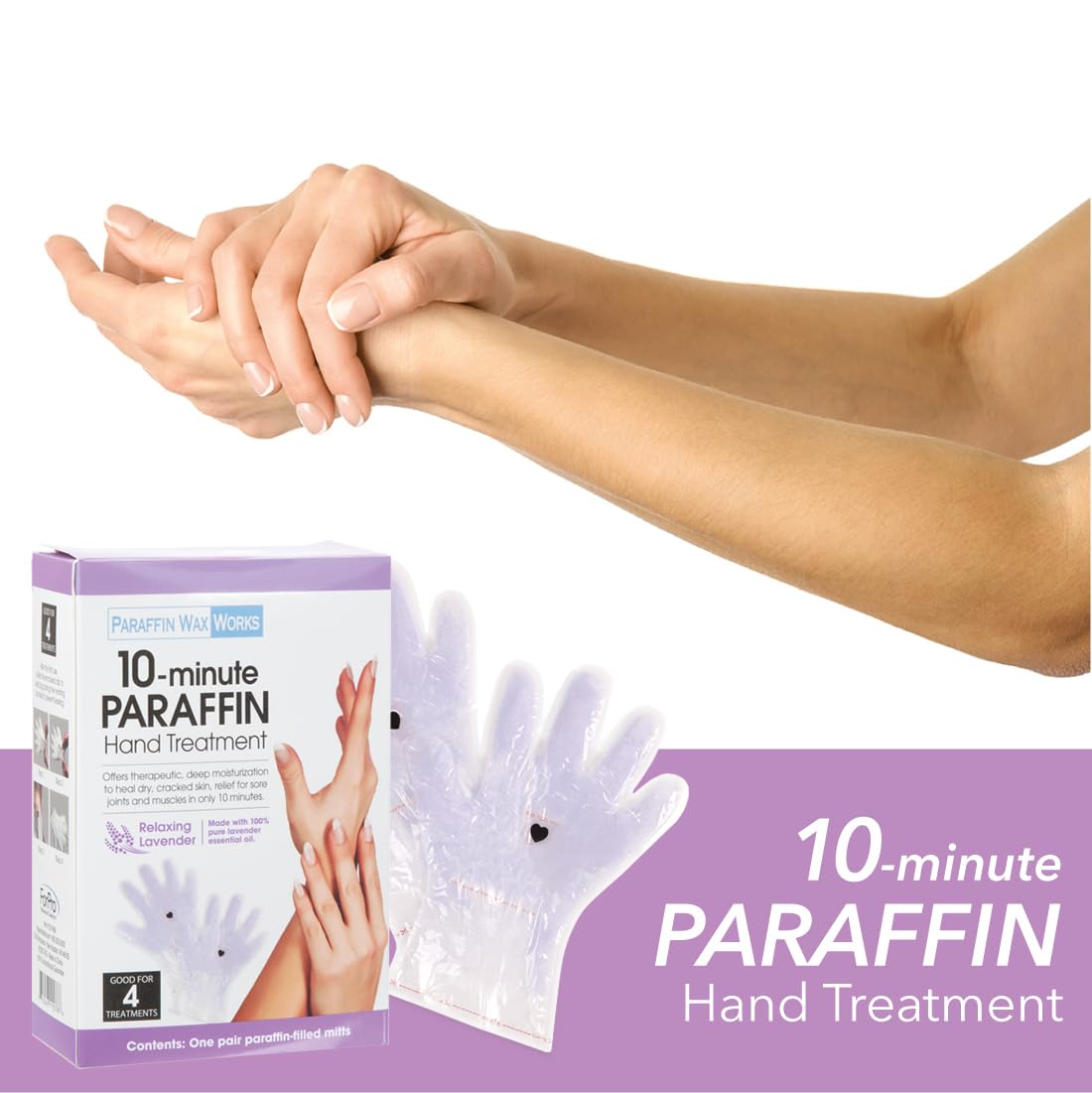 Paraffin Wax Works hygienic, mess-free moisture for dry skin.