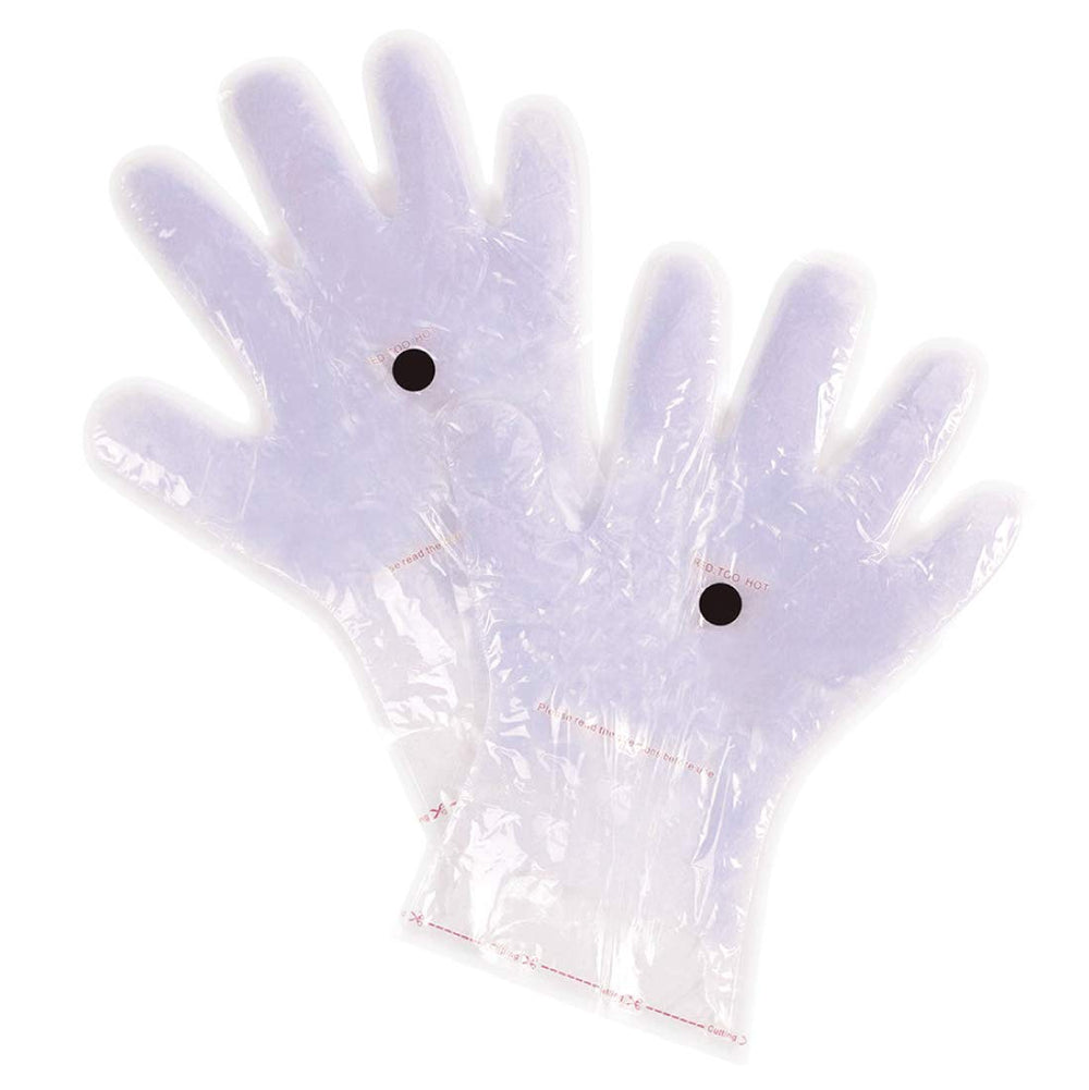 Paraffin Wax Works glove warming in microwave before use.