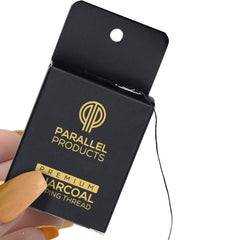 Parallel Products bamboo charcoal mapping string emphasizes vegan, cruelty-free brow design.