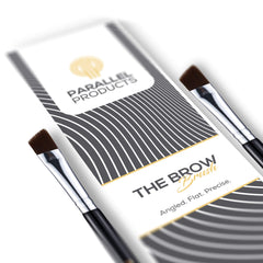 Close-up of Parallel Products The Brow Brush angled tip for control