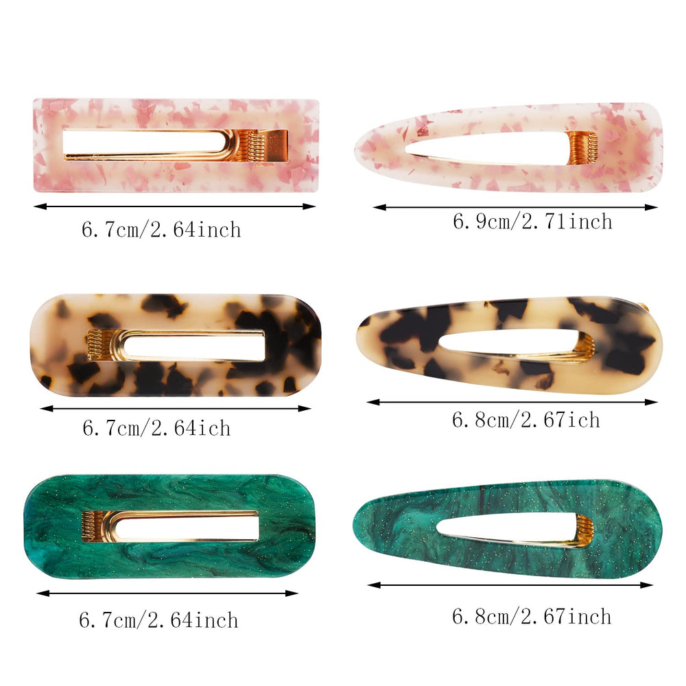Parcce marble hair clip scissors motif for chic everyday hold
