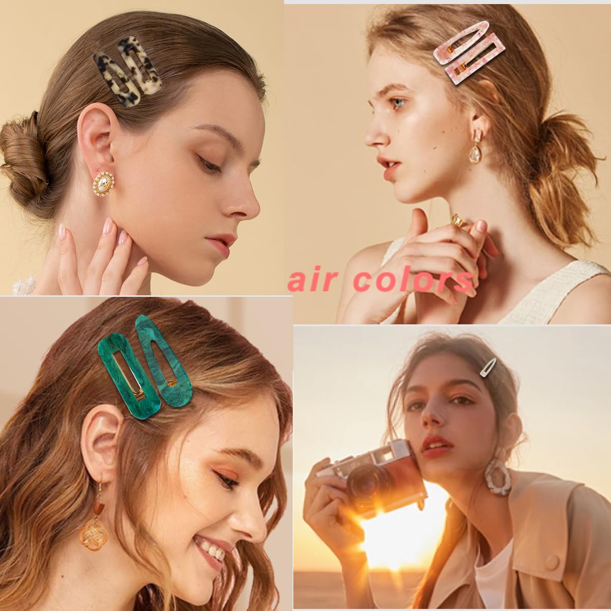 Parcce marble hair clip stylish everyday accessory