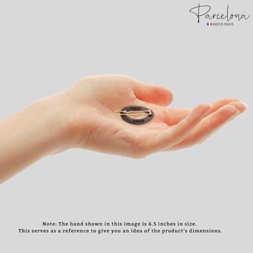 Parcelona mini-concha negra, pinza pequeña para estilos discretos.