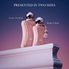 Parfums de Marly Delina Exclusif outer box showcases elegant presentation.