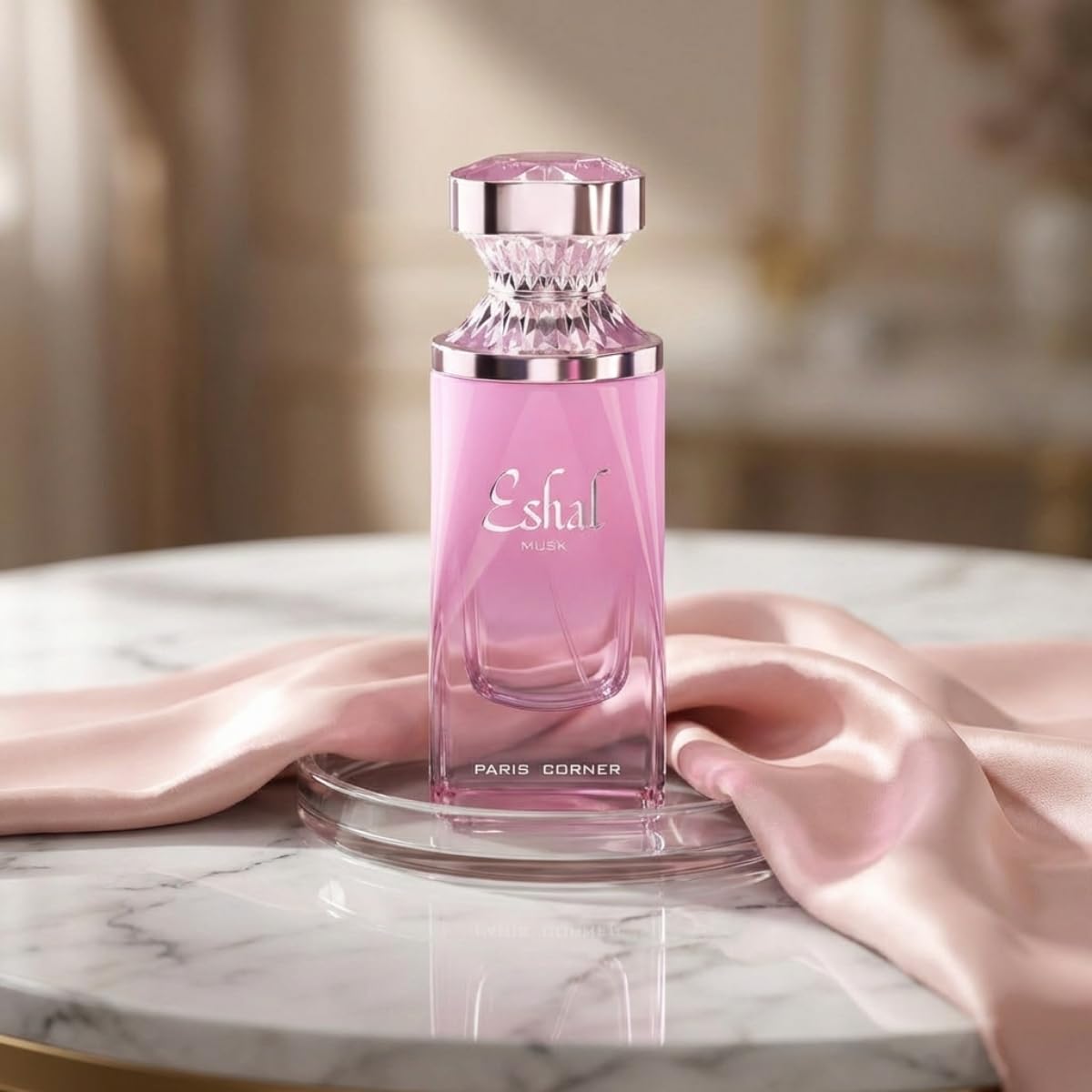 Paris Corner Eshal Musk packaging box highlights premium presentation.