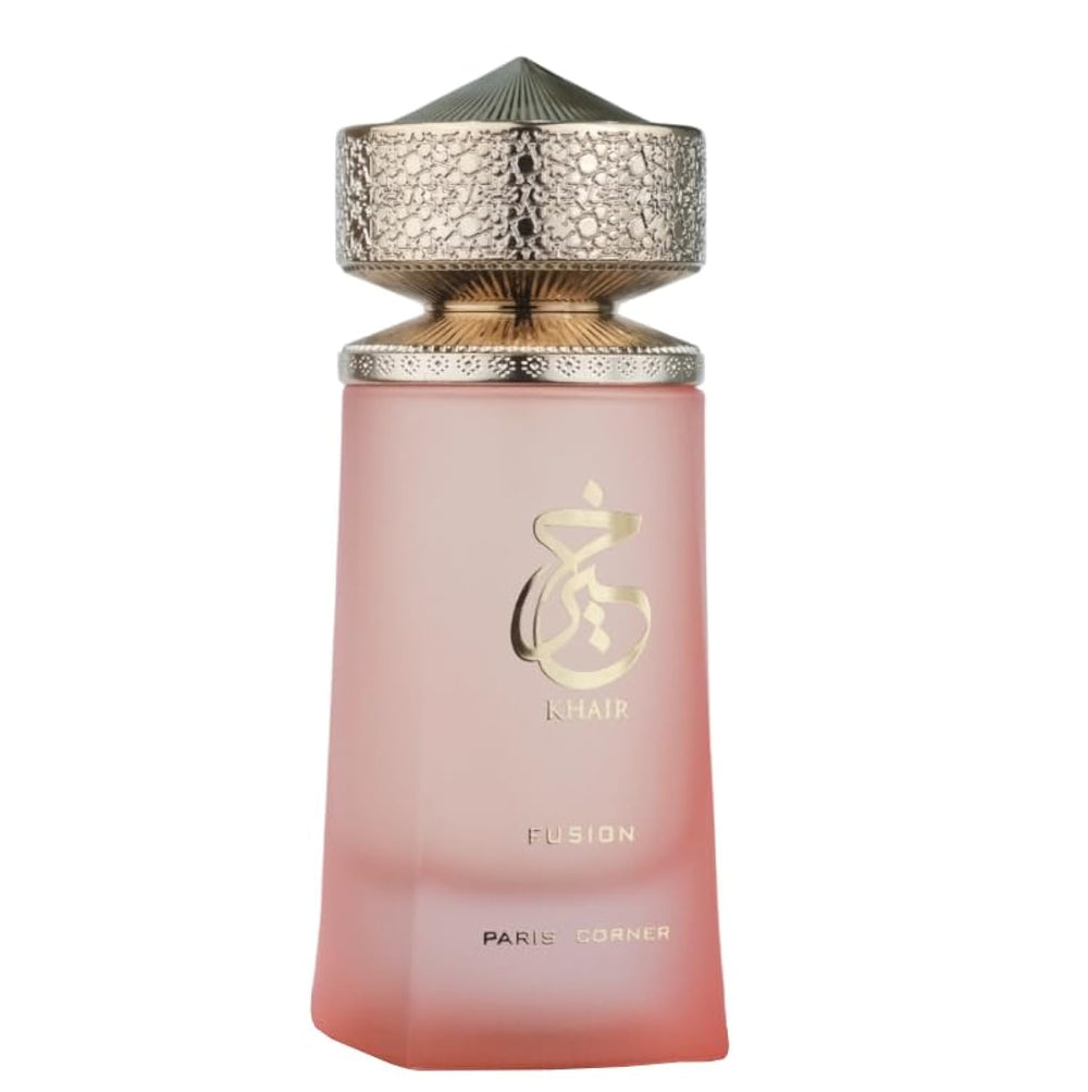 Paris Corner Khair Fusion Lychee bottle with a bright fruity aroma for everyday wear