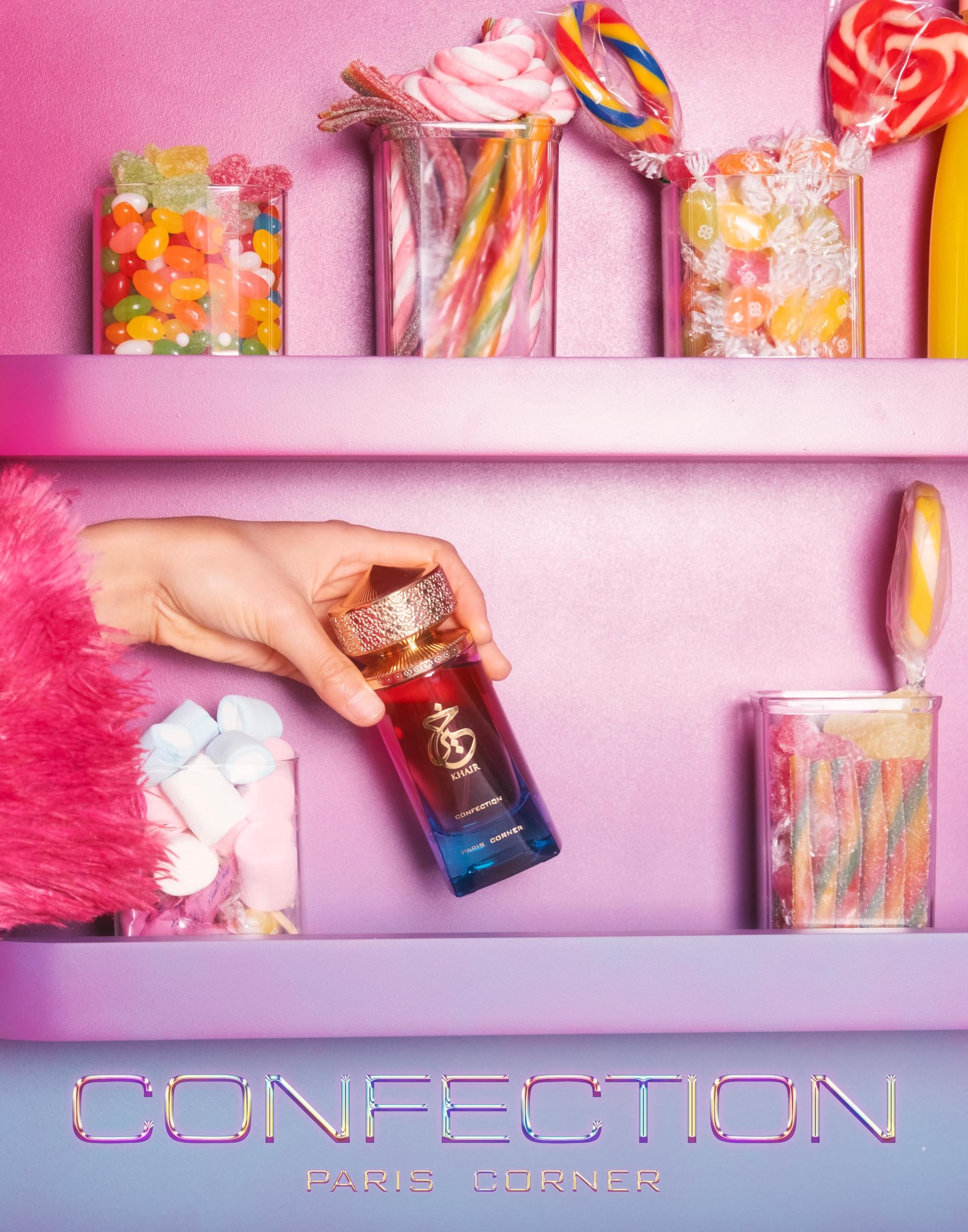 Khair Confection gift idea with refined bottle ideal for fragrance lovers.