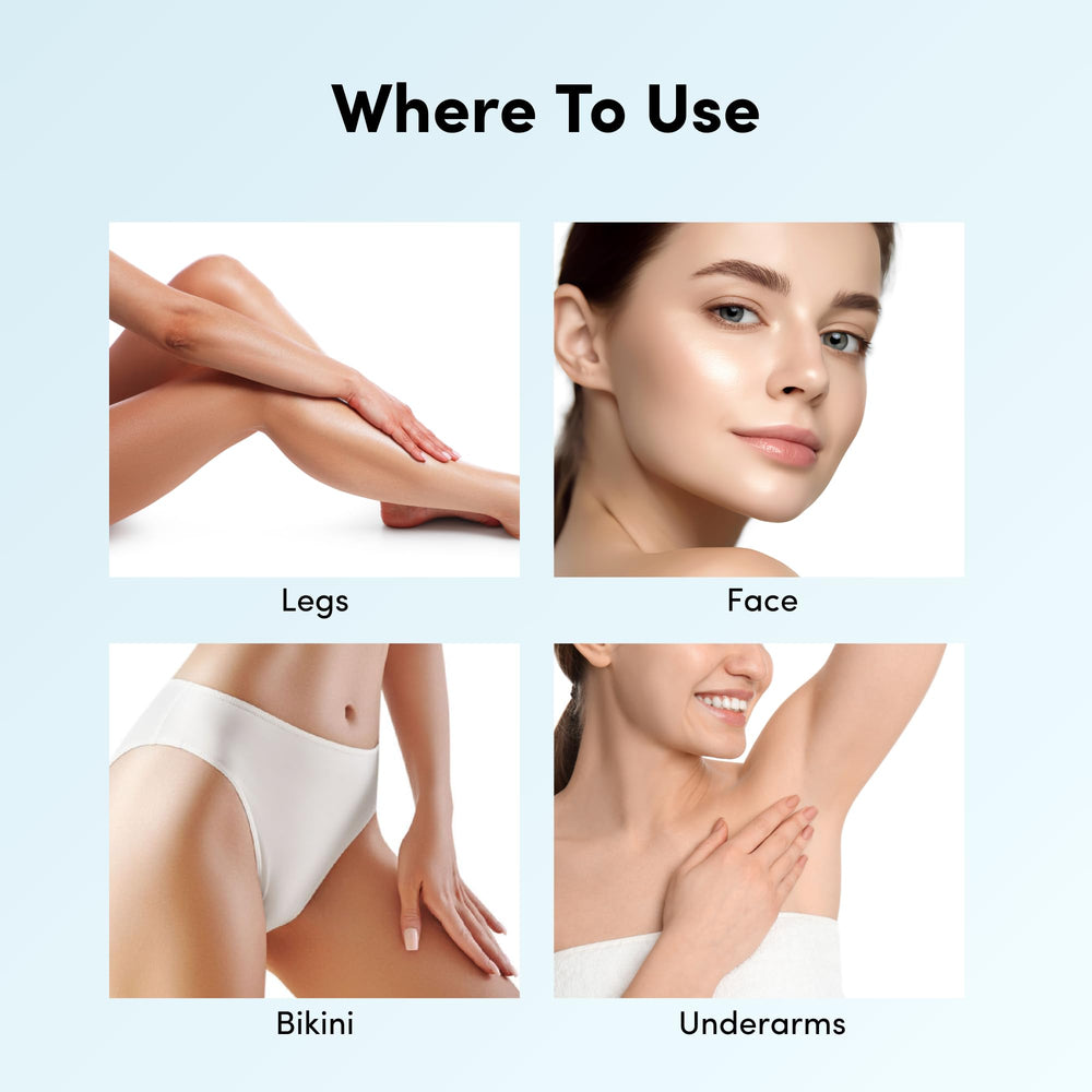 Parissa long-lasting smoothness close-up suggests weeks between sessions after waxing