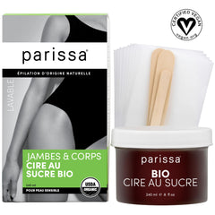 Parissa Organic Sugar Wax Kit microwavable cup for quick warming
