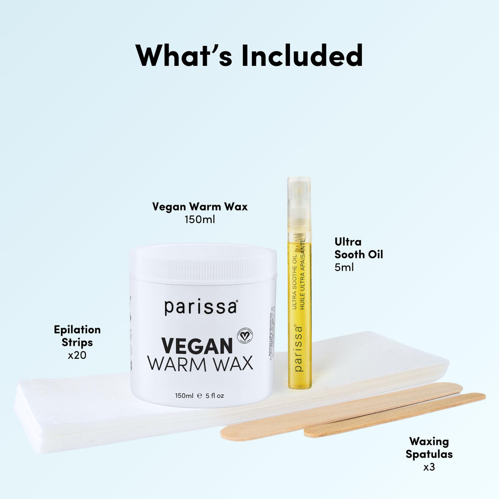Parissa Ultra Soothe Oil bottle close-up for calming post-wax skin care