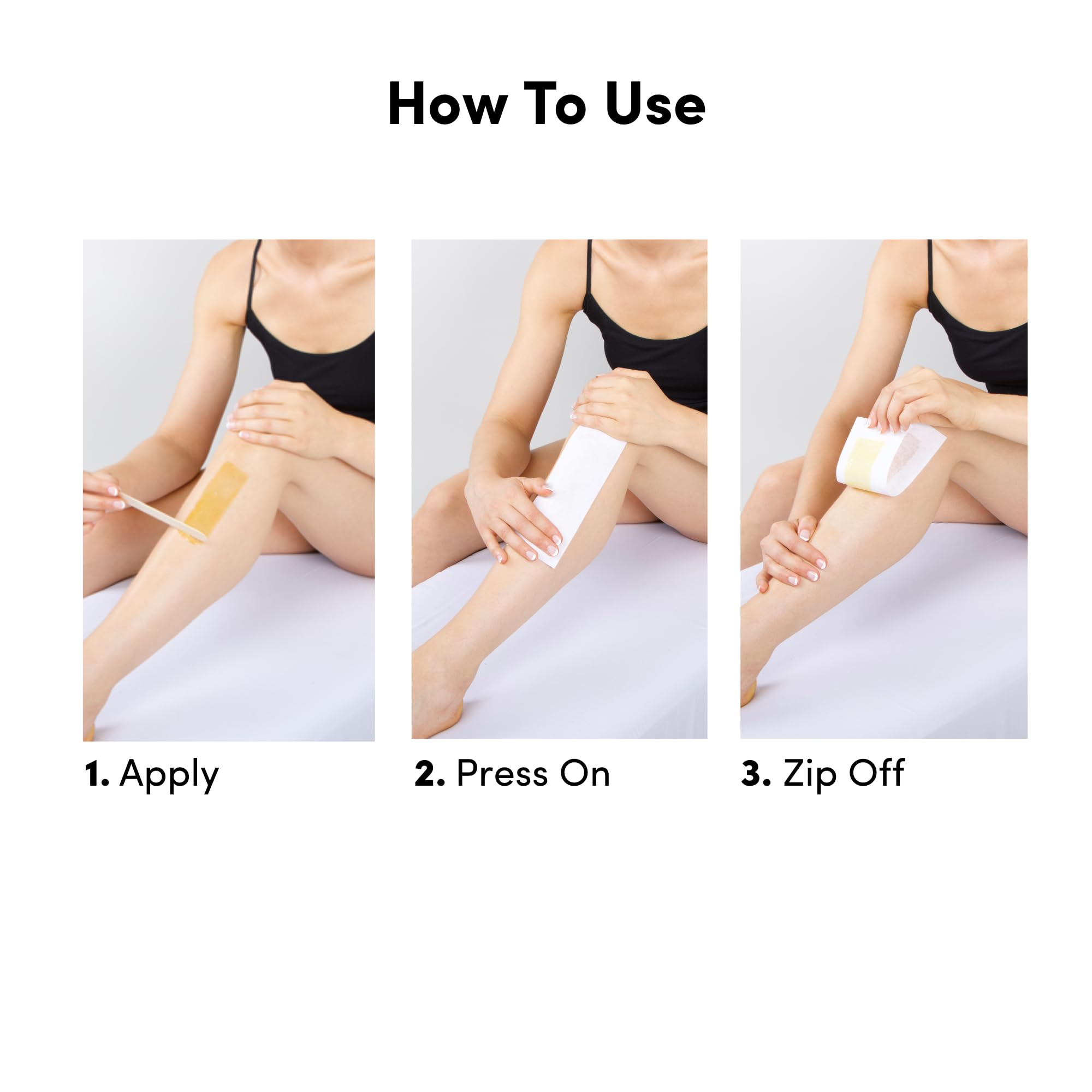 Parissa wax washes away with water for easy cleanup