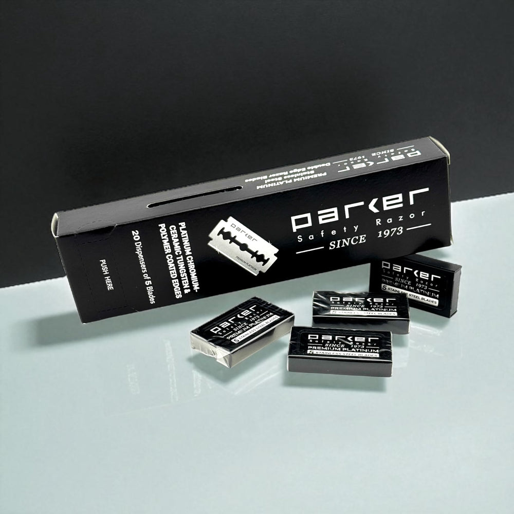 Parker built-in dispenser stores used blades safely for convenience
