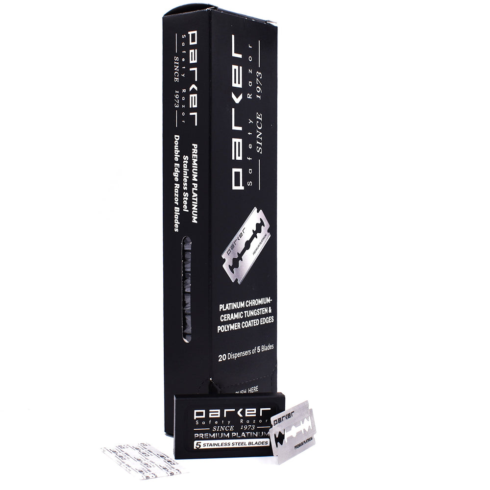 Parker bulk dispenser blades pack with safe slot for used blades