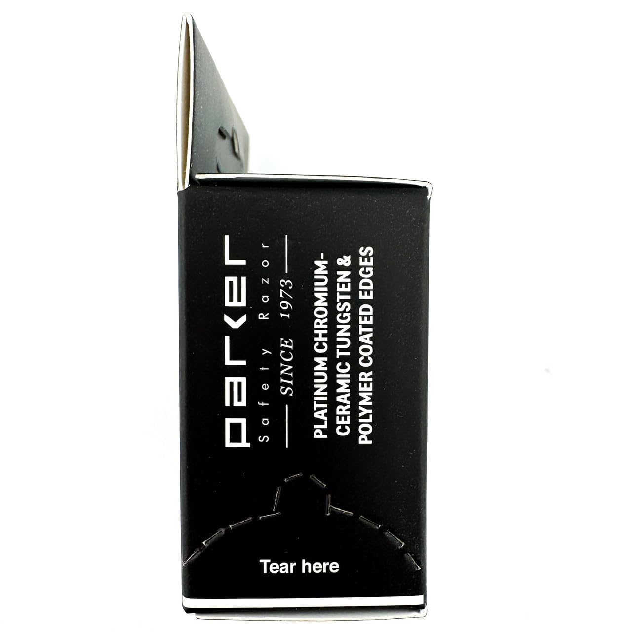 Parker eco-salon-packaging emphasizes waste-reducing blade storage.