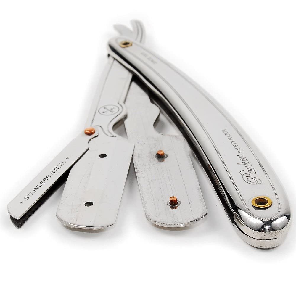 Close-up of Parker SR1 snap-lock blade holder for safe blade changes.