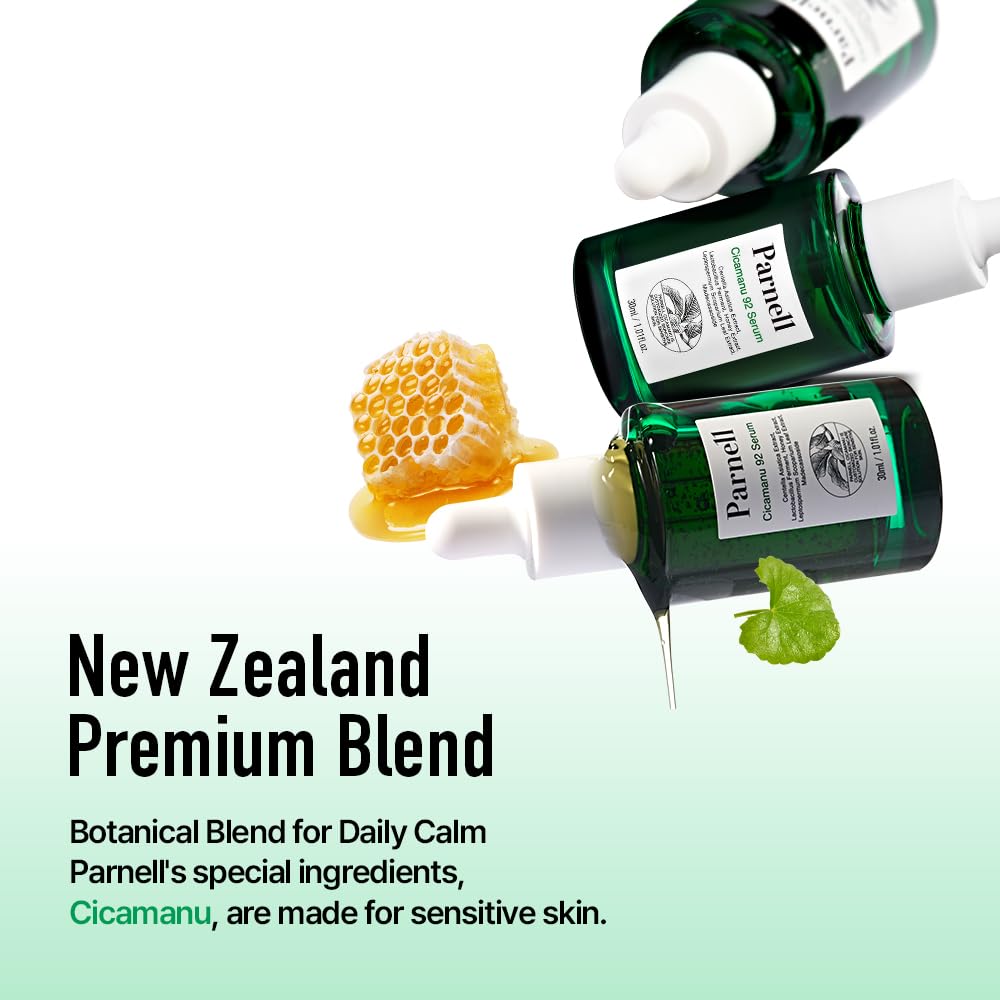 Parnell Cicamanu 92 Serum para uso nocturno suave favoreciendo recuperación.