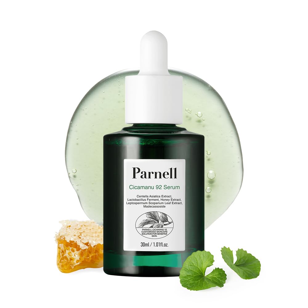 Parnell Cicamanu 92 Serum con empaque ecológico y sostenible.