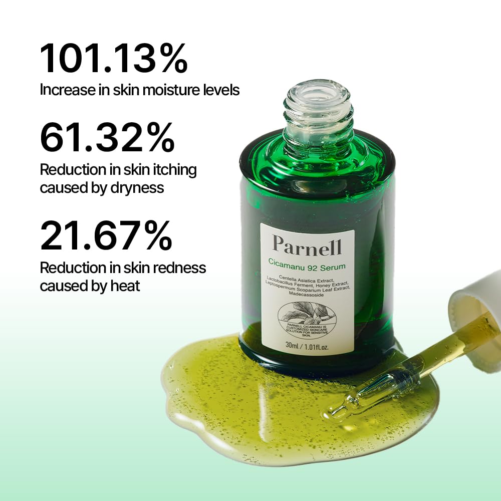 Parnell Cicamanu 92 Serum textura gel suave y ligera.