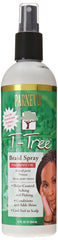Parnevu T-Tree Braid Spray bottle demonstrating scalp-soothing conditioning and shine.