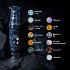Close-up of hyaluronic acid in Particle cream.