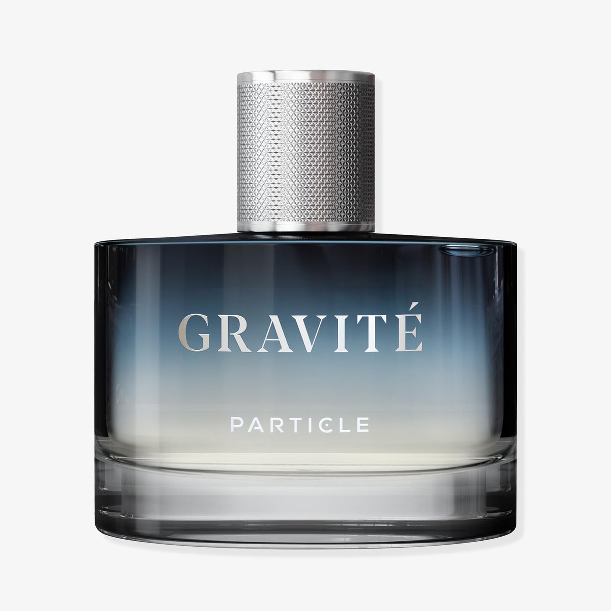 Particle Gravité bottle front with sleek, modern design for easy display.