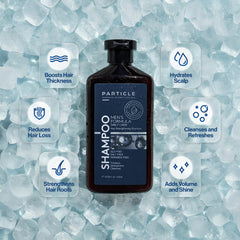 Closeup of rich lather from Particle Hair Thickening Shampoo.