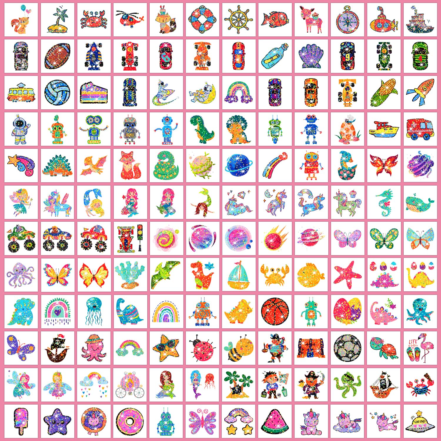 Partywind goodie bag filler tattoos add sparkle to birthday treats.