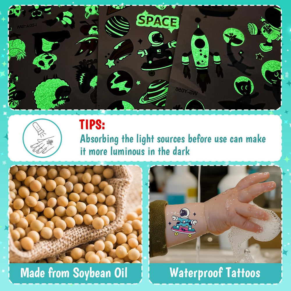 Partywind luminous pirate tattoo creates bold accents for treasure hunts