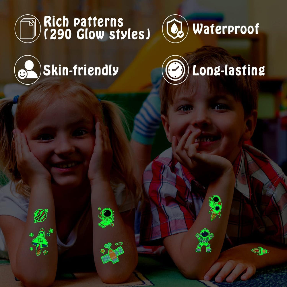 PARTYWIND stars tattoo design creates glow-ready accents