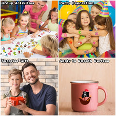 PARTYWIND tatuaje coche, útil como regalo de cumpleaños y actividad creativa.