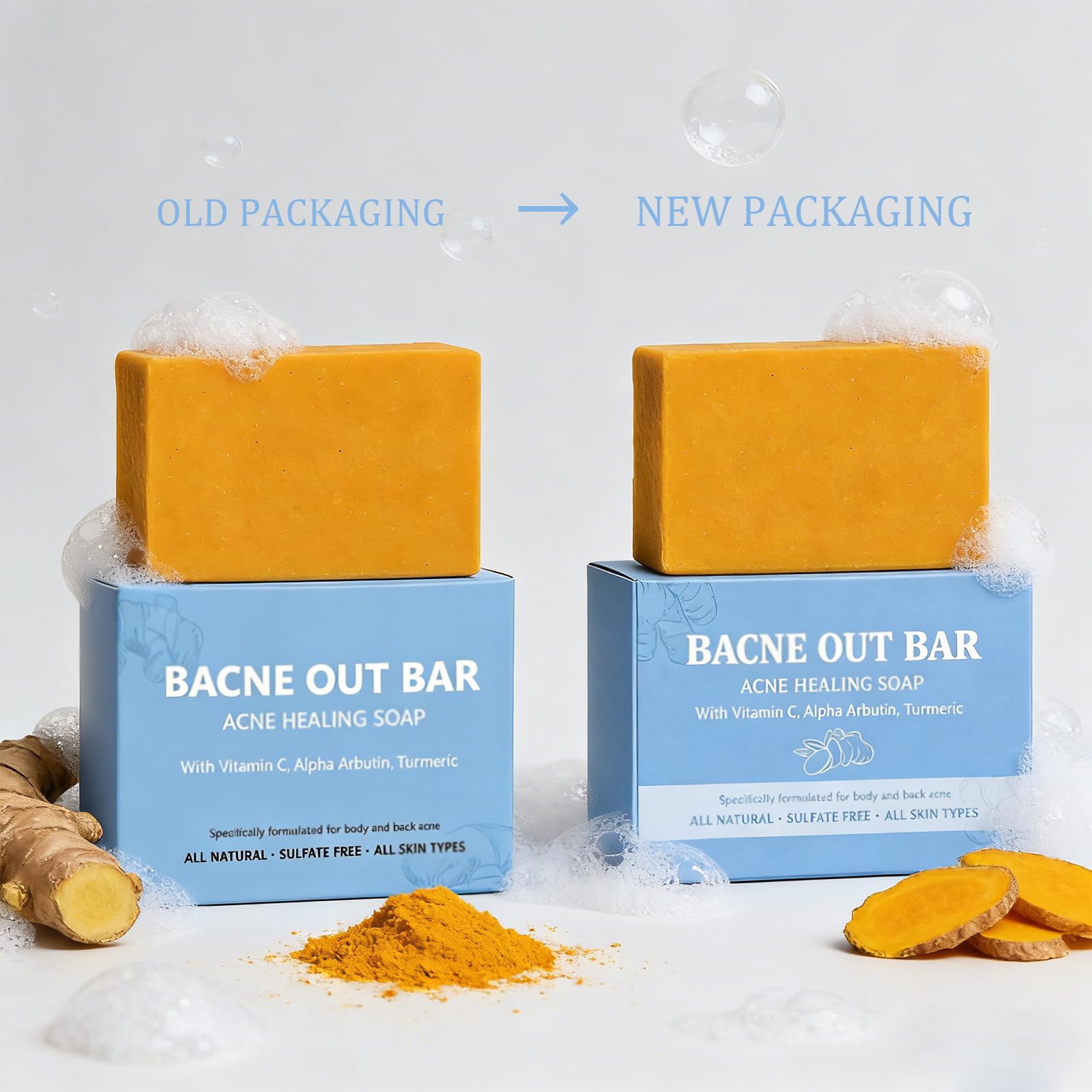 PARWENE Bacne Out Bar experiencia de limpieza suave y refrescante.