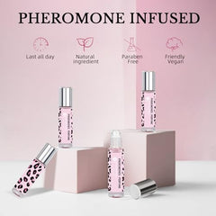 PAT-YES roll-on applicator on the wrist for precise, lasting aroma.