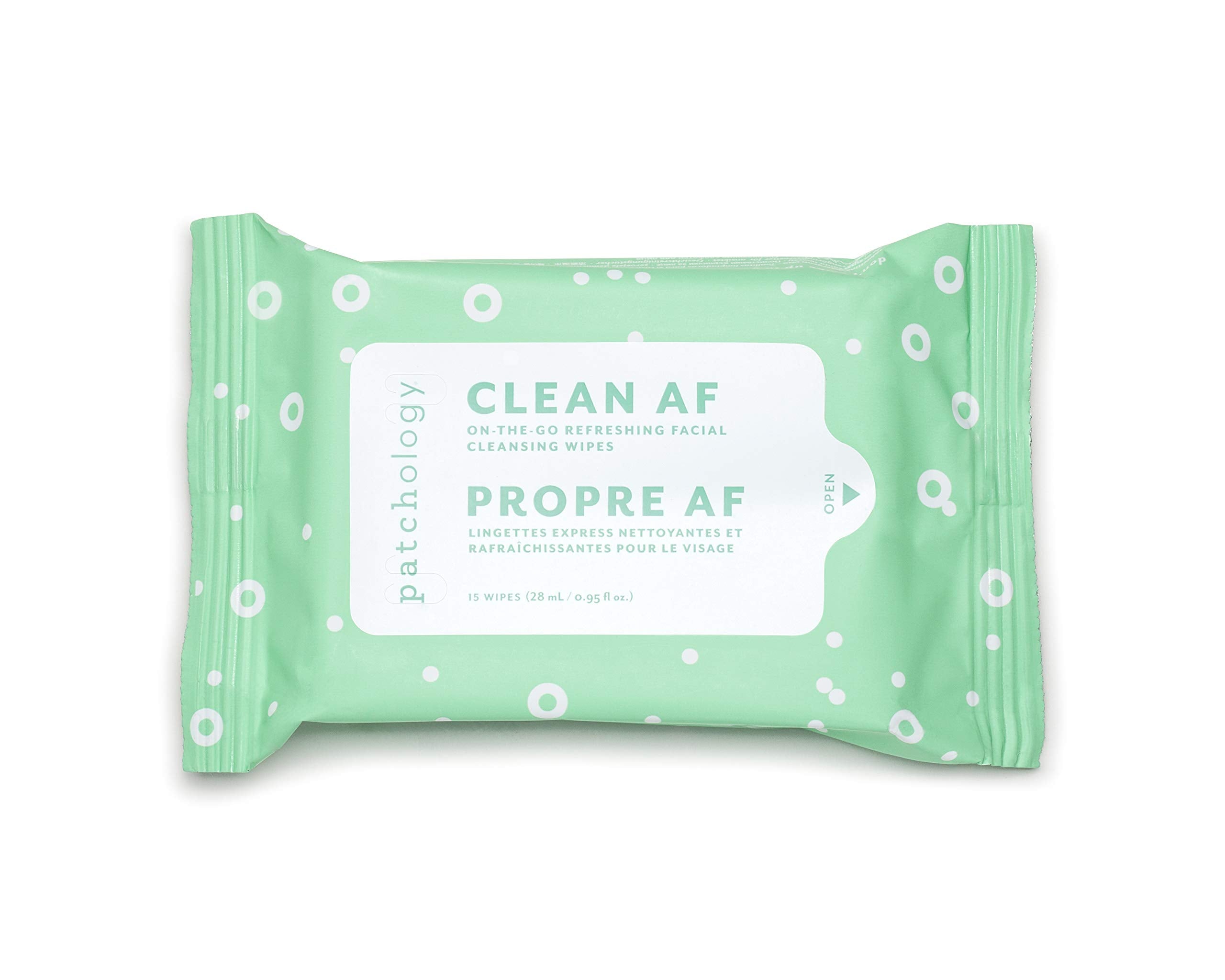 Patchology Clean AF, empaque con cierre reutilizable para uso diario