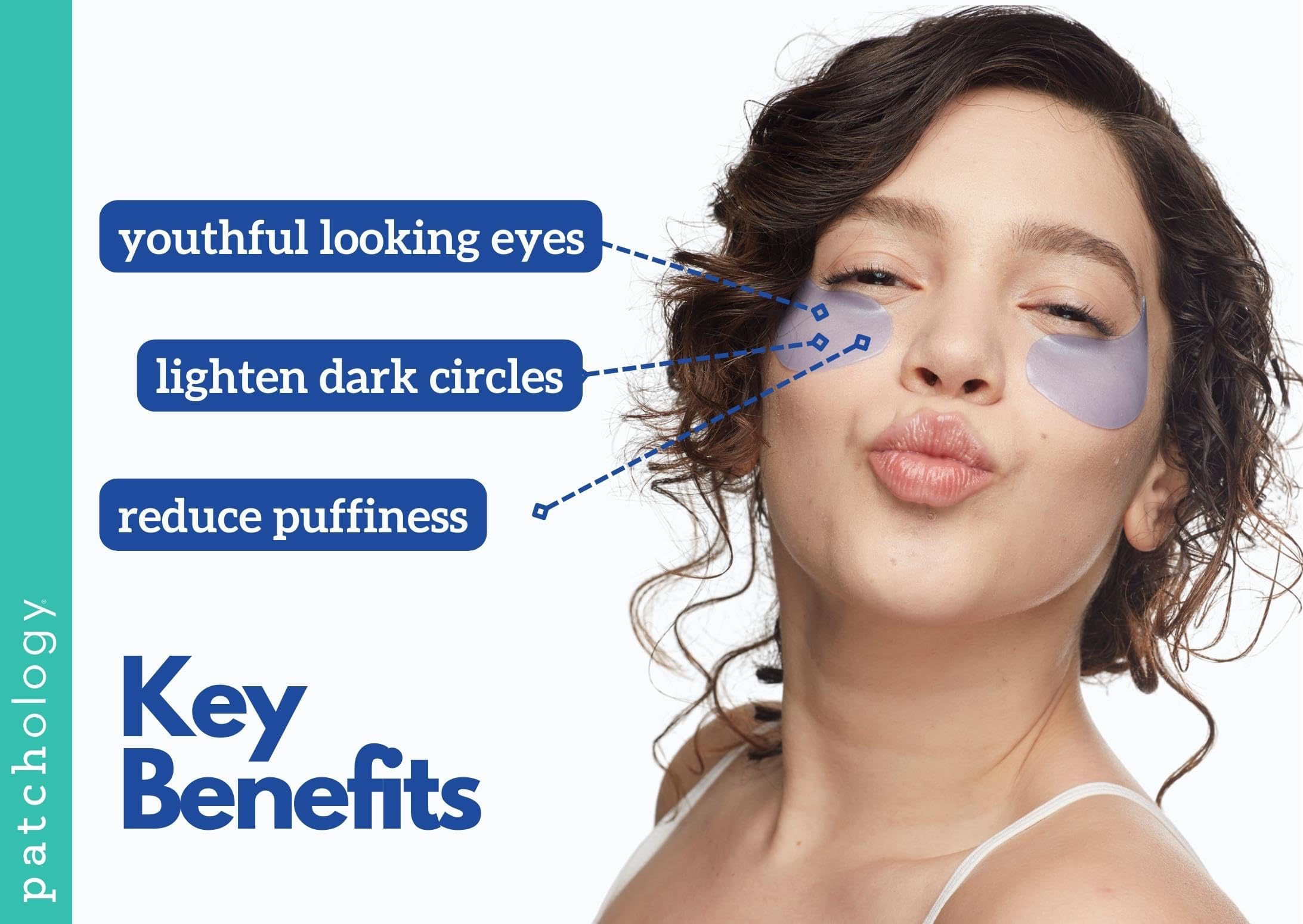Patchology FlashPatch hydrogel patches cooling under-eye area for hydration