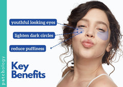 Patchology FlashPatch hydrogel patches cooling under-eye area for hydration