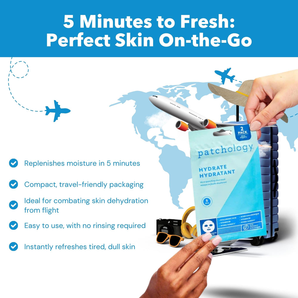 Patchology mascarilla facial 5min para piel hidratada