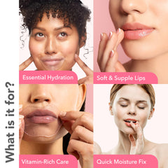 Patchology mascarilla-labios gel rosado-frío textura hidrogel para uso rápido.