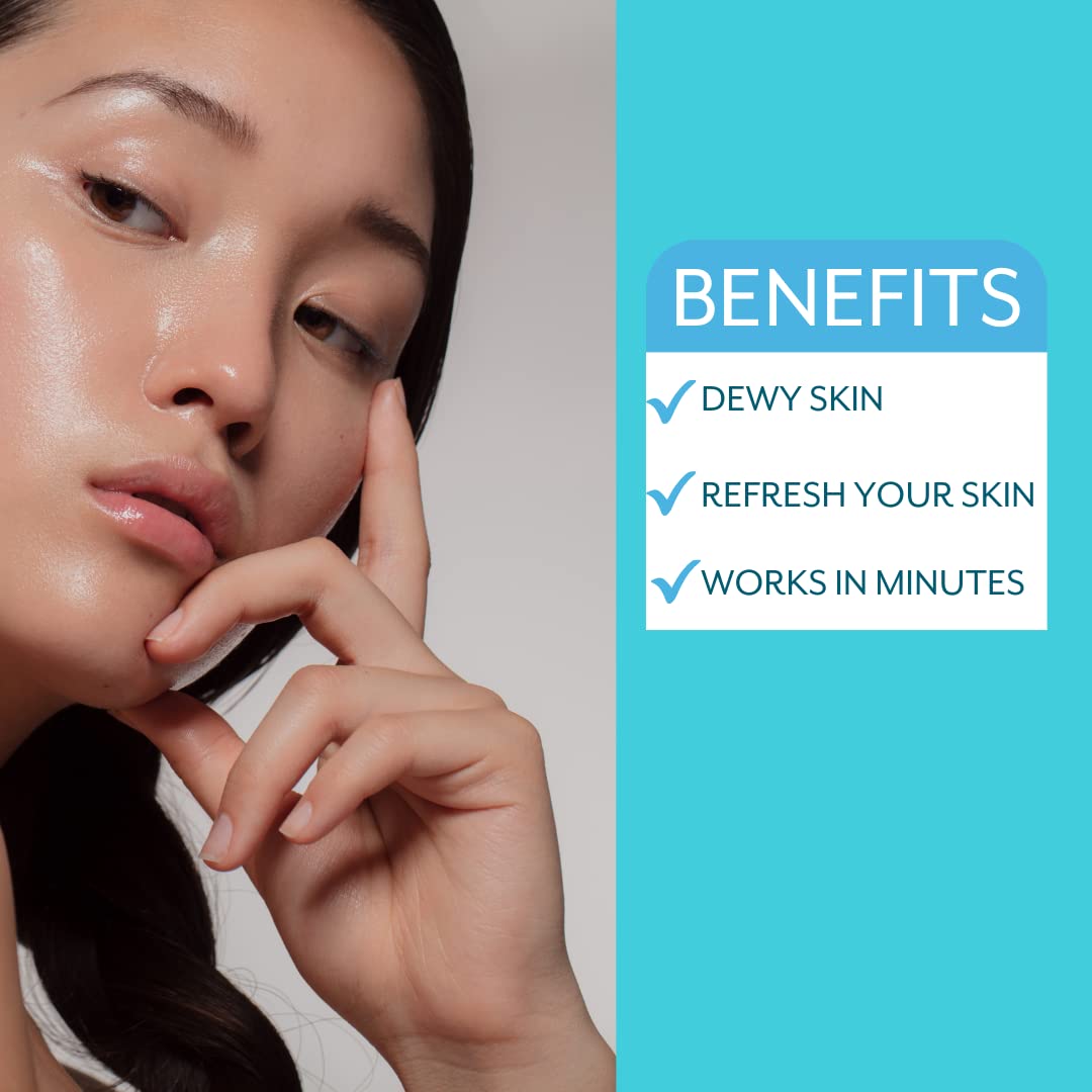 Patchology Moodmask Get Dewy With It, aplicación suave en rostro para hidratación inmediata.