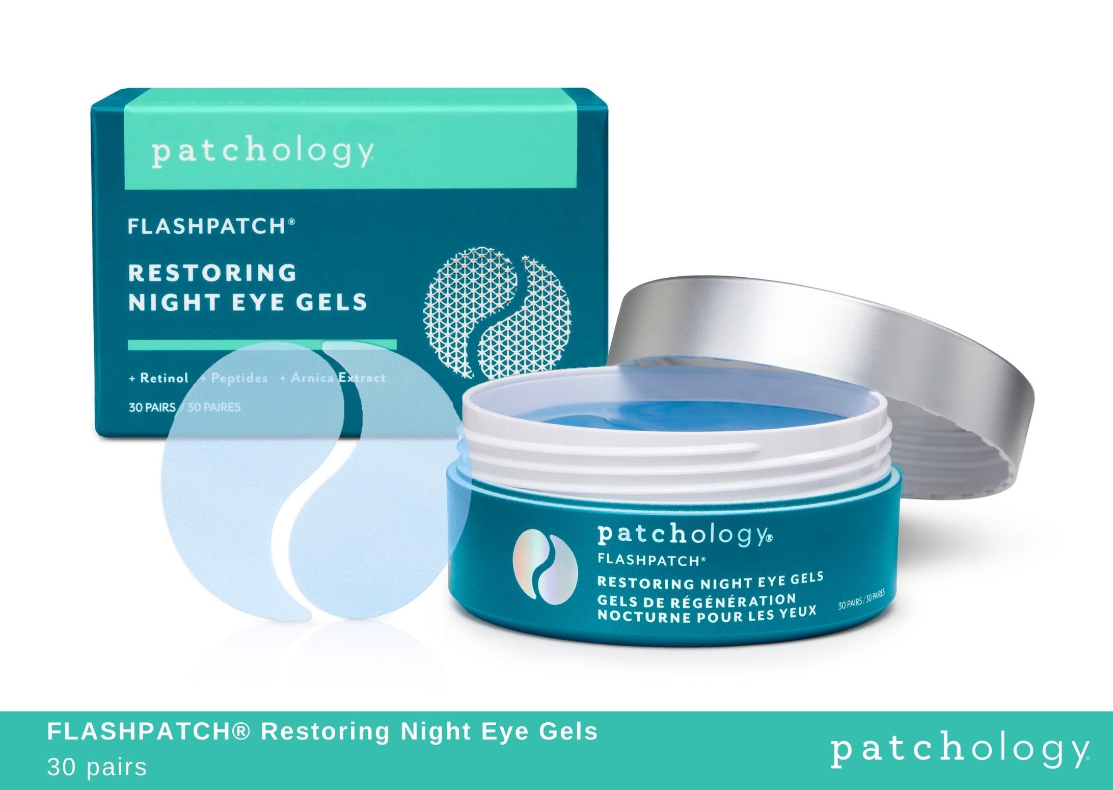 Patchology FlashPatch packaging shown beside dresser for easy night routine